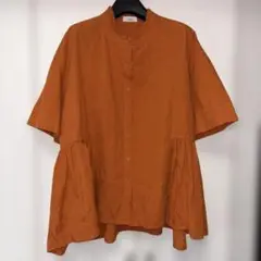フィリル❤︎サイド切り替えが可愛い立襟ブラウス⭐︎美品!
