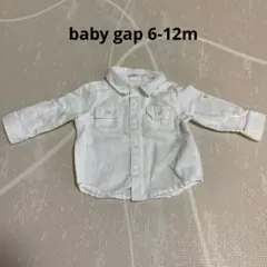 baby gap 白シャツ 長袖シャツ 6-12m 70cm