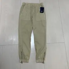 新品未使用★GAP ジョガーパンツ 裾ジッパー付き　ベージュ　00サイズ