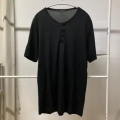 theory ブラック ヘンリーネック Tシャツ 40