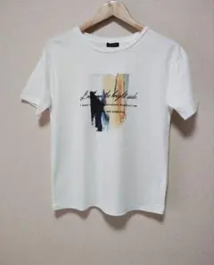 《INDIVI》インディヴィロゴプリントTシャツ