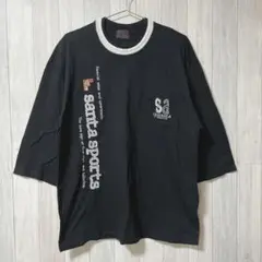サンタフェ　Tシャツ　ブラック　XLサイズ相当　I1