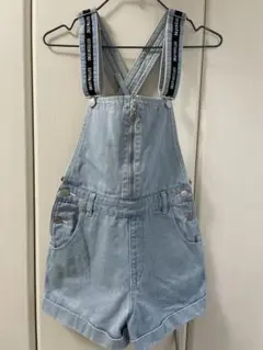 ★新品★未使用★Lovetoxic ショートオーバーオール デニム短パン 160