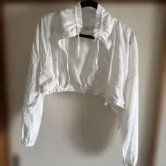 ZARA ホワイト クロップドジャケット M