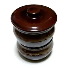 2段式 陶器製 梅干し壺　保存壺