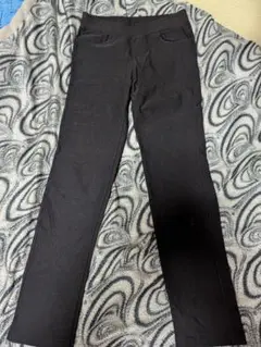 黒 スキニーパンツ 前ポケット付きM〜L