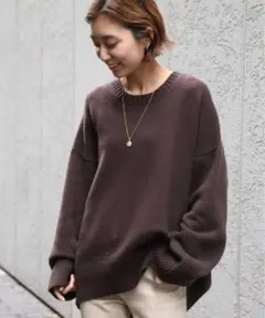 ドゥーズィエムクラス カシミヤ プルオーバーニット