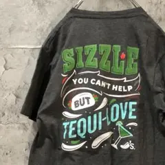 SIZZLE バックプリント USA輸入 カクテル Tシャツ