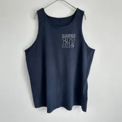 Hawaii HI タンクトップ ネイビー ノースリーブ ロゴT