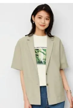 ライトオーバーサイズシャツジャケット BEIGE