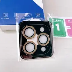 iPhone 15 Pro/ Pro Max用 レンズ保護 カバー ゴールド