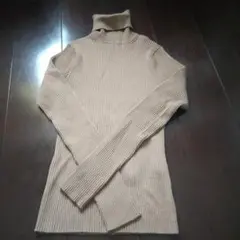 イエナ　タートル　ニット　トップス　キャメル