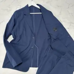 未使用級美品　ROSHELLロシェル トラベルスーツ　ネイビー　ストレッチ　XL