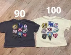 Little Weekend ワッペンTシャツ 2色セット　90 100