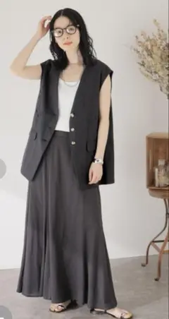 黒　ノースリーブベスト