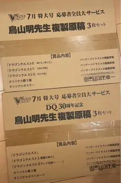 V ジャンプ 応募者全員大サービス ドラゴンクエスト鳥山明先生