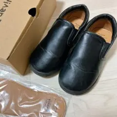 devirock フォーマル 撥水 フェイクレザースリッポン インソール2枚付き