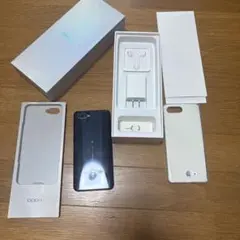 OPPO Reno A ブラック 本体 充電器・イヤフォン付き 使用感、キズあり
