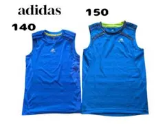 adidas ノースリーブタンクトップ2枚セットまとめ売り 140 150