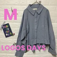 LOGOS DAYS ライトブルー 長袖シャツ 【M】
