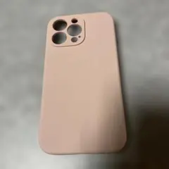iPhone13プロ　カバー　ソフト　シリコン　桜ピンク
