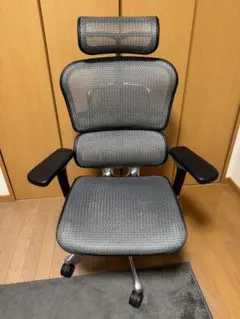 エルゴヒューマンプロ　ヘッドレスト付き（グレー）エラストメリックメッシュ