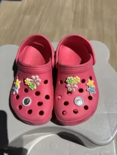 ピンク クロックス風サンダル　15cm
