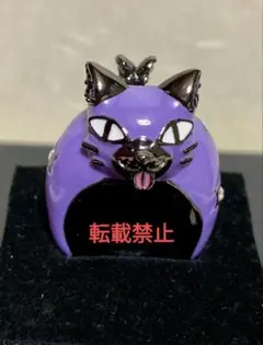 ANNA SUI リング　ネコ　猫　パープル　アナスイ　未使用　レア