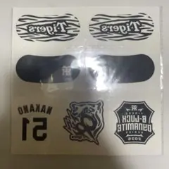 アイブラックシール(フェイスシール)中野選手　阪神タイガース