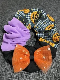 先行販売　ハロウィンデザインシュシュ