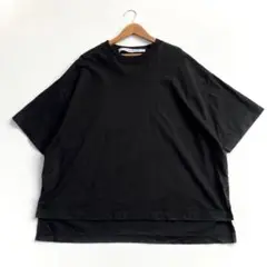 コグザビッグスモーク オーバーサイズTシャツ 天竺 体型カバー ブラック 黒