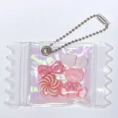 くまちゃんゼリーのキャンディーバッグチャームキーホルダー⑅368