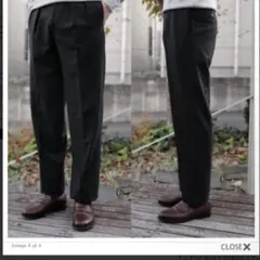 ベルナールザンス ウールフランネル スラックス グレー