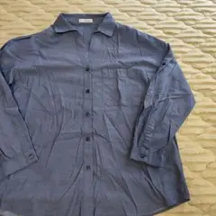 ナラカミーチェ　シャツ　ブラウス　ネイビー　18サイズ　NARACAMICIE