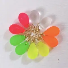 1 チェコドロップビーズ ネオンカラー