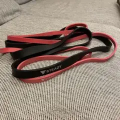 【美品】STEADY トレーニングバンド 赤 黒 1本ずつ セット