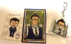 コナンカフェ風見祐也スクエアマグネット，アクリルキーホルダー，毛利小五郎特典