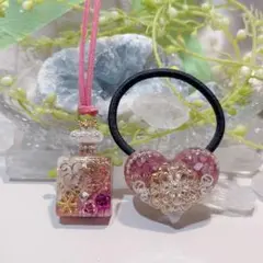 癒しのオルゴナイト❤️ムーンストーン+ロードナイト の香水瓶型♡