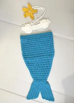 ニューボーンフォト　マーメイド　人魚　寝相アート