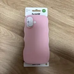 ホルディット 耐衝撃 スマホケース iPhone 16 パステルピンク