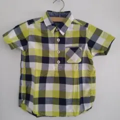 【未使用保管品】フェリシモ/HARAPPAKIDS/チェックプルオーバーシャツ