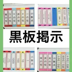 【高学年】小学校教材　掲示　教員　ラミネート済み　マグネット付き　黒板　算数