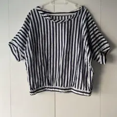【美品】COLLAGE GALLARDA GALANTE ストライプトップス