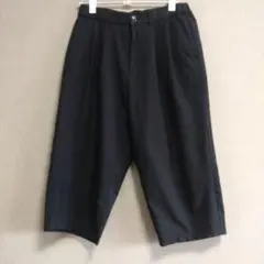 RAGEBLUE 黒 ワイドパンツ S　レイジブルー　七分丈