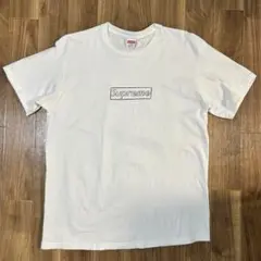 Supreme KAWS Chalk Logo Tee Wite L