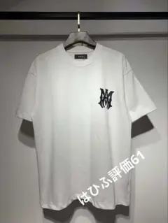 AMIRI ホワイト Tシャツ 黒ロゴ