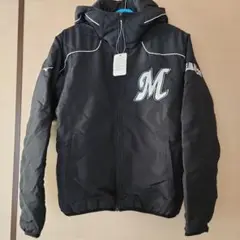 新品タグ付きTeam28 M刺繍入りフード付きジャケット黒 S