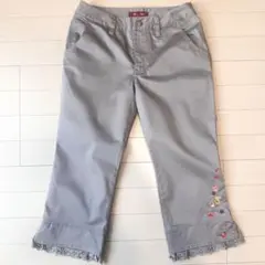 状態良好 PINK HOUSE Ｍサイズ ベージュレース使いスイーツ刺繍パンツ