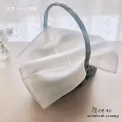 リネンポジャギクロス　約30cm×約30cm