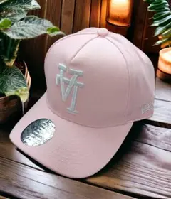 逆ロゴLA ピンク New Era スナップバック キャップ